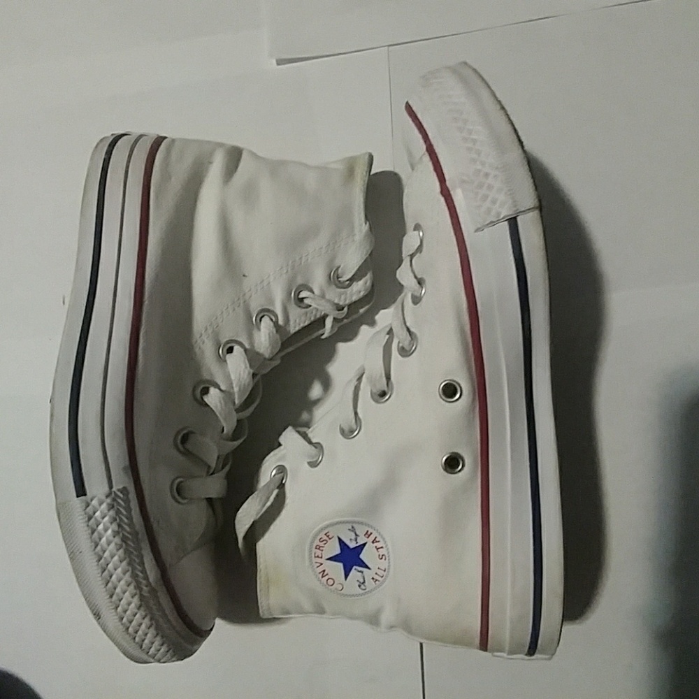 White Hightop Converse